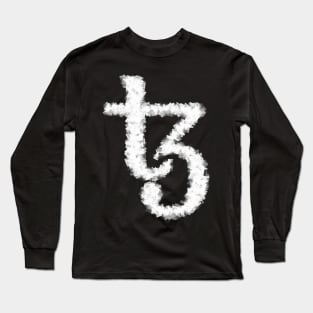 Tezos (XTZ) Crypto (cubism effect) Long Sleeve T-Shirt